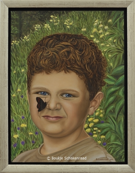 Portret Coen - kunst van Boukje Schakenraad